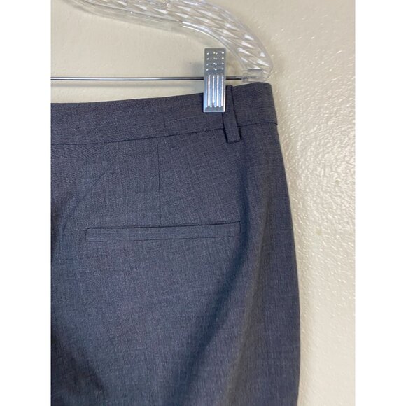 Theory Women Gray Wool Dress Pants Size 8 Trouser Career Formal Capsule Straight - Picture 11 of 16